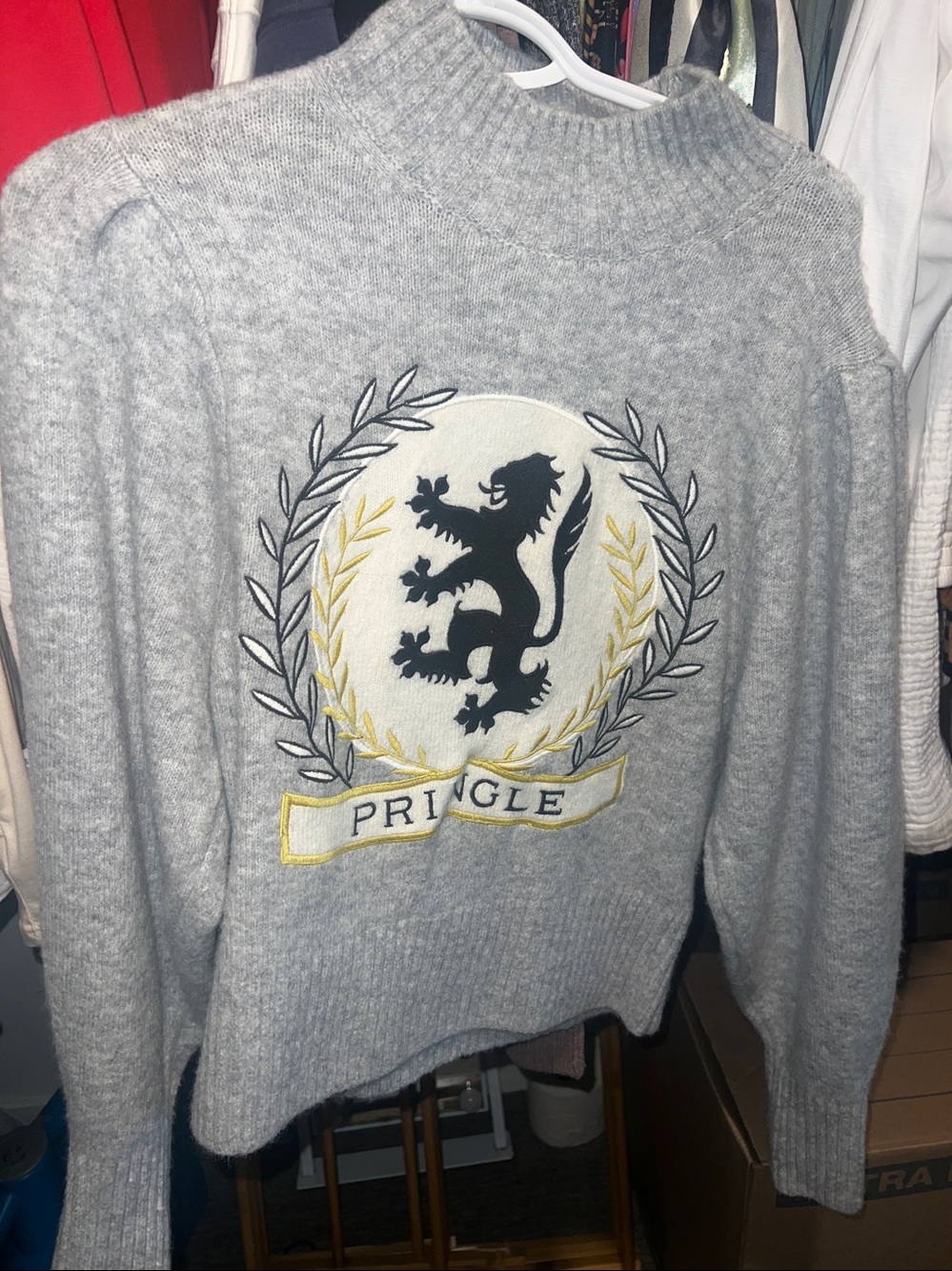 H&M X Pringle of Scotland Knit Mock-Turtleneck Sweater XS